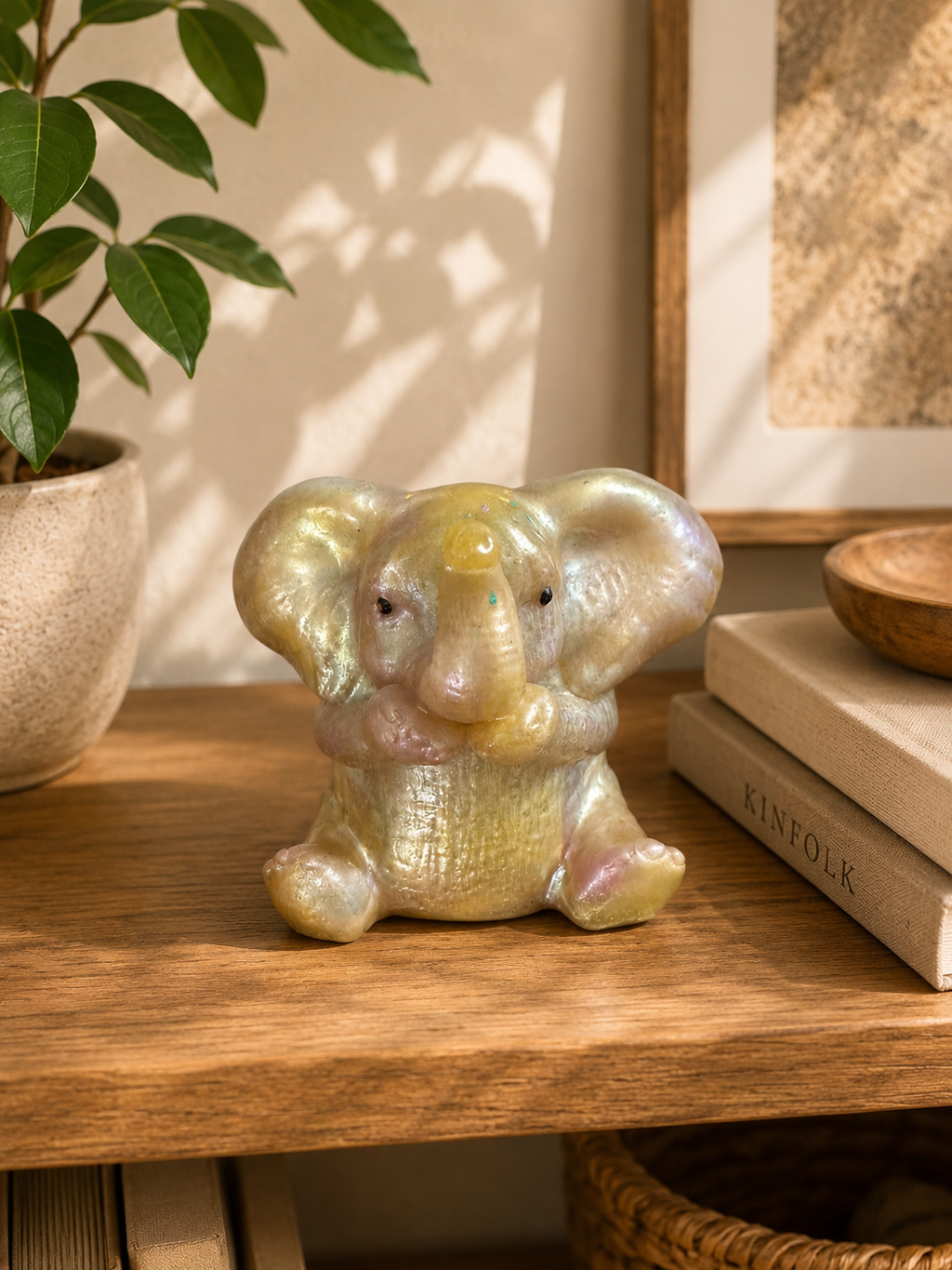 Sparkle Baby Elephant Figurine