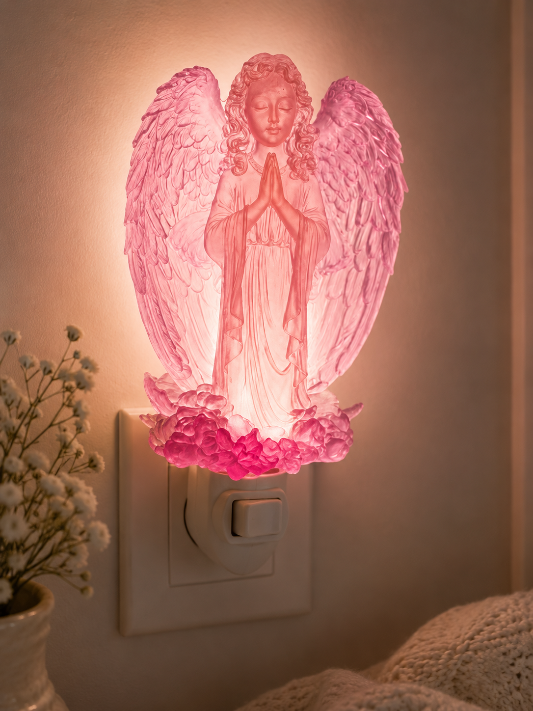 Praying Angel Plug-In Night Light