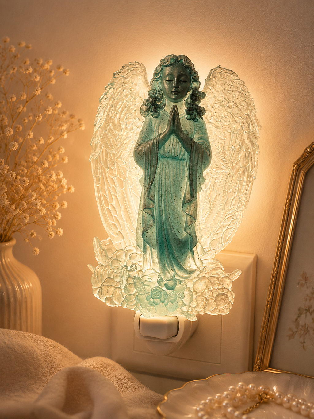 Praying Angel Plug-In Night Light