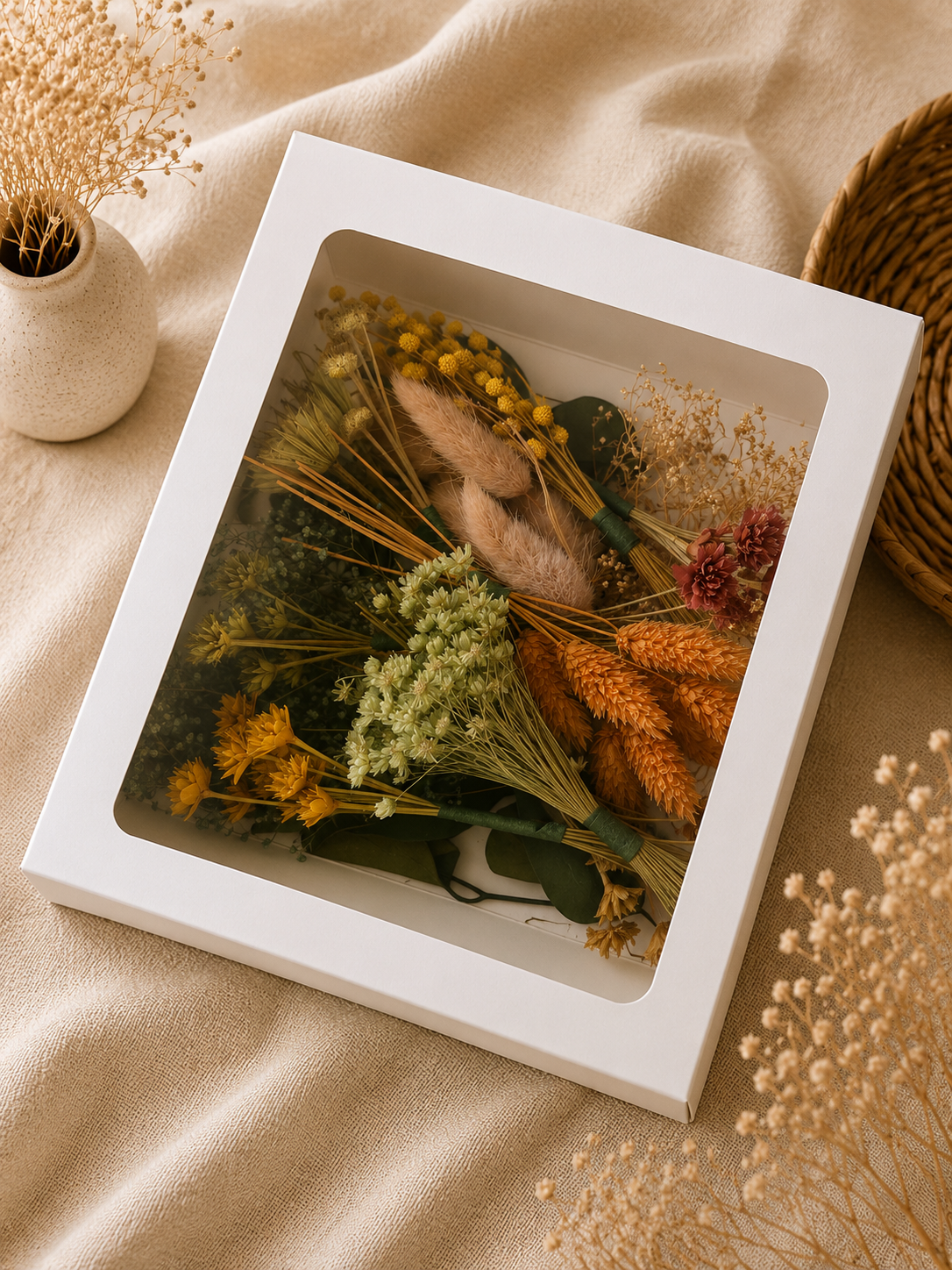 Dried Wildflower Bundle – Rustic Bouquet for Crafting & Cottage Décor