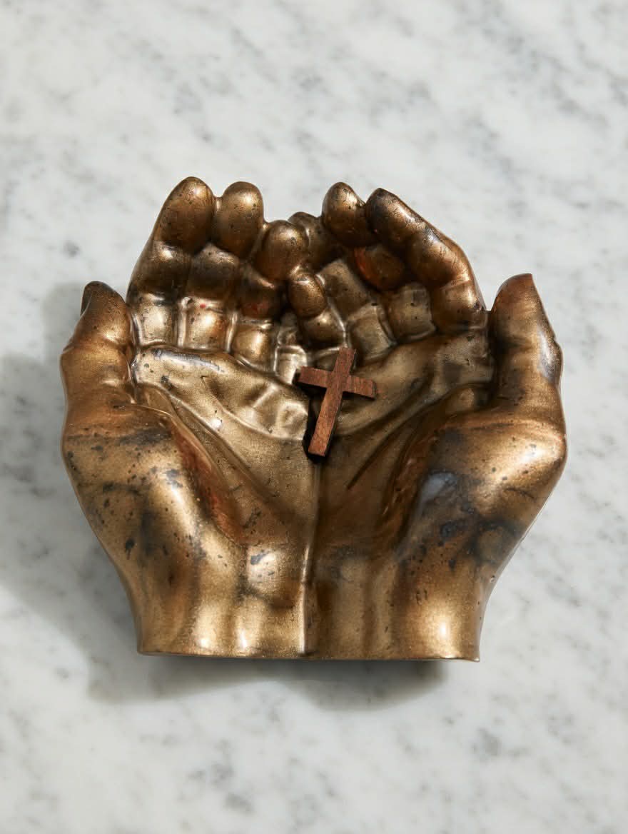 Faith's Open Palms Resin Open Prayer Hands