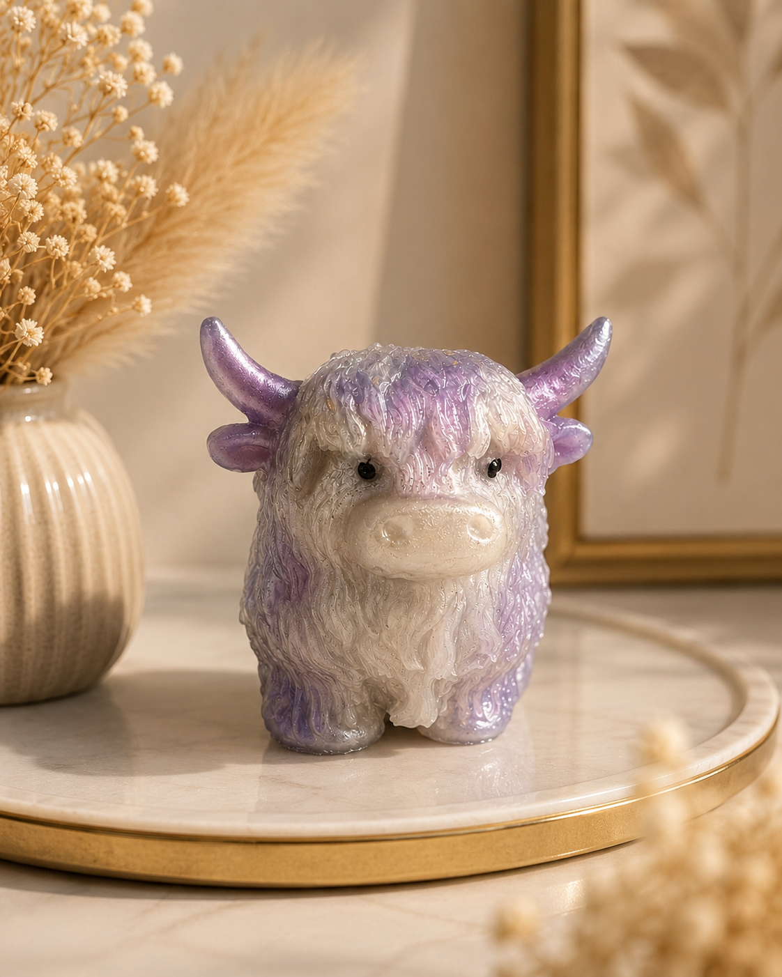 Sparkle Highland Cow Figurine