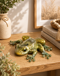 Sparkle Crouching Frog Figurine