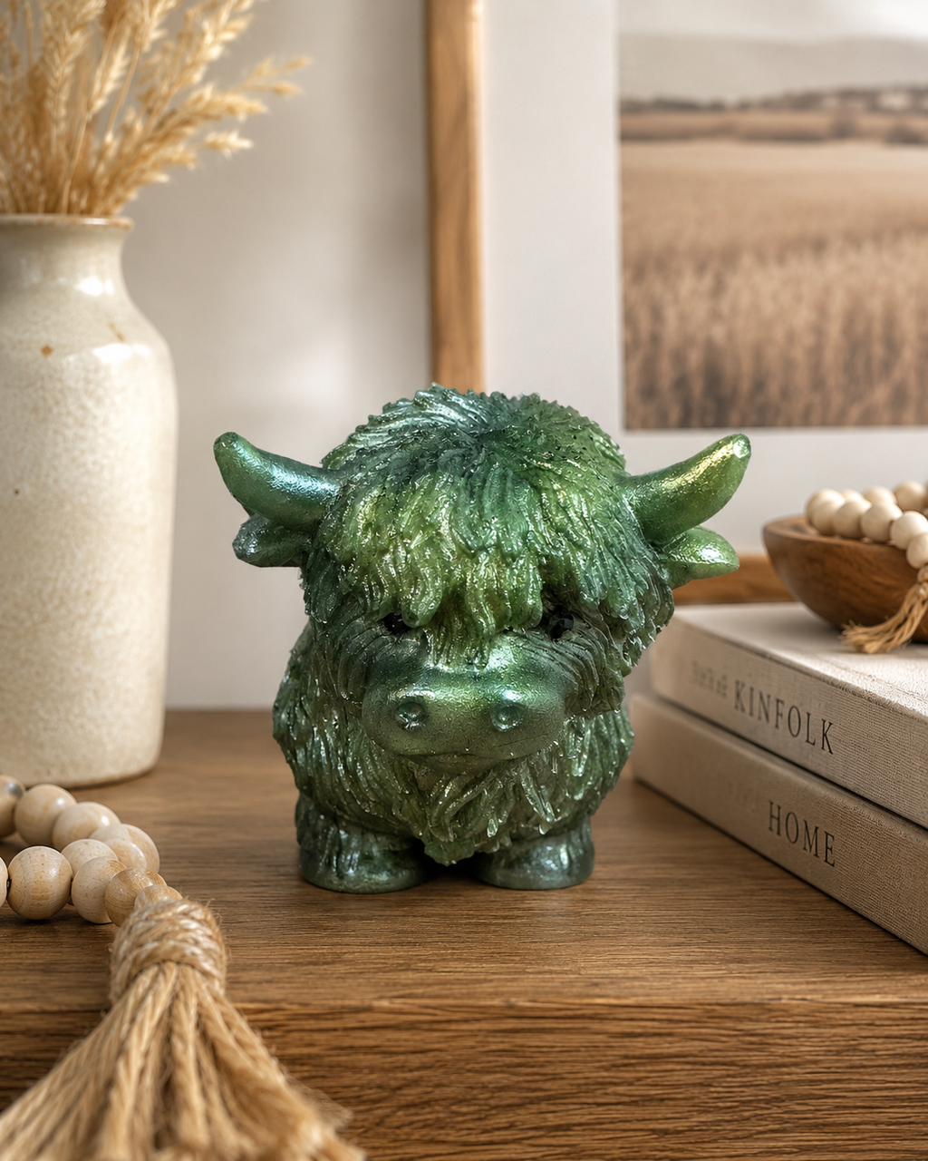 Sparkle Highland Cow Figurine
