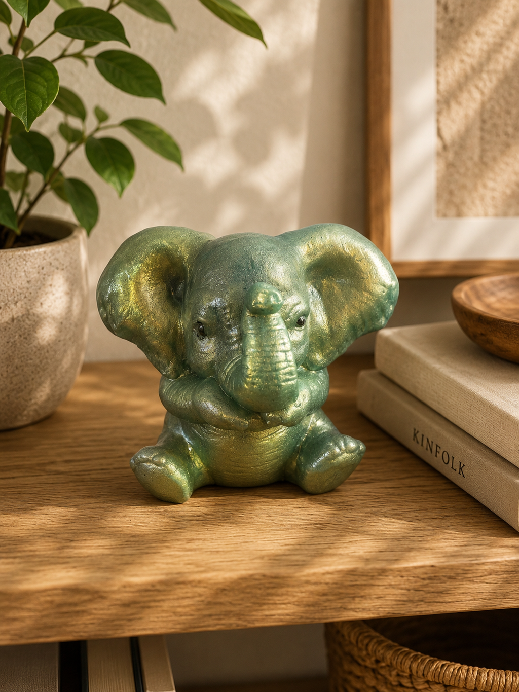 Sparkle Baby Elephant Figurine