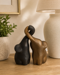 Entwined Elephant Duo Figurine Set