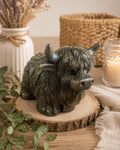 Highland Cow Figurine (3x3in)