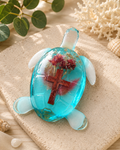 Faith Waters Resin Sea Turtle with Cross